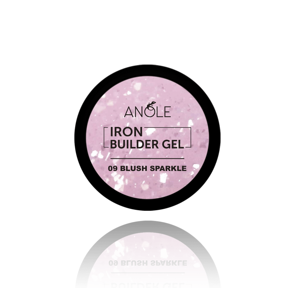 Anole Iron Builder Gel 09 Blush Sparkle