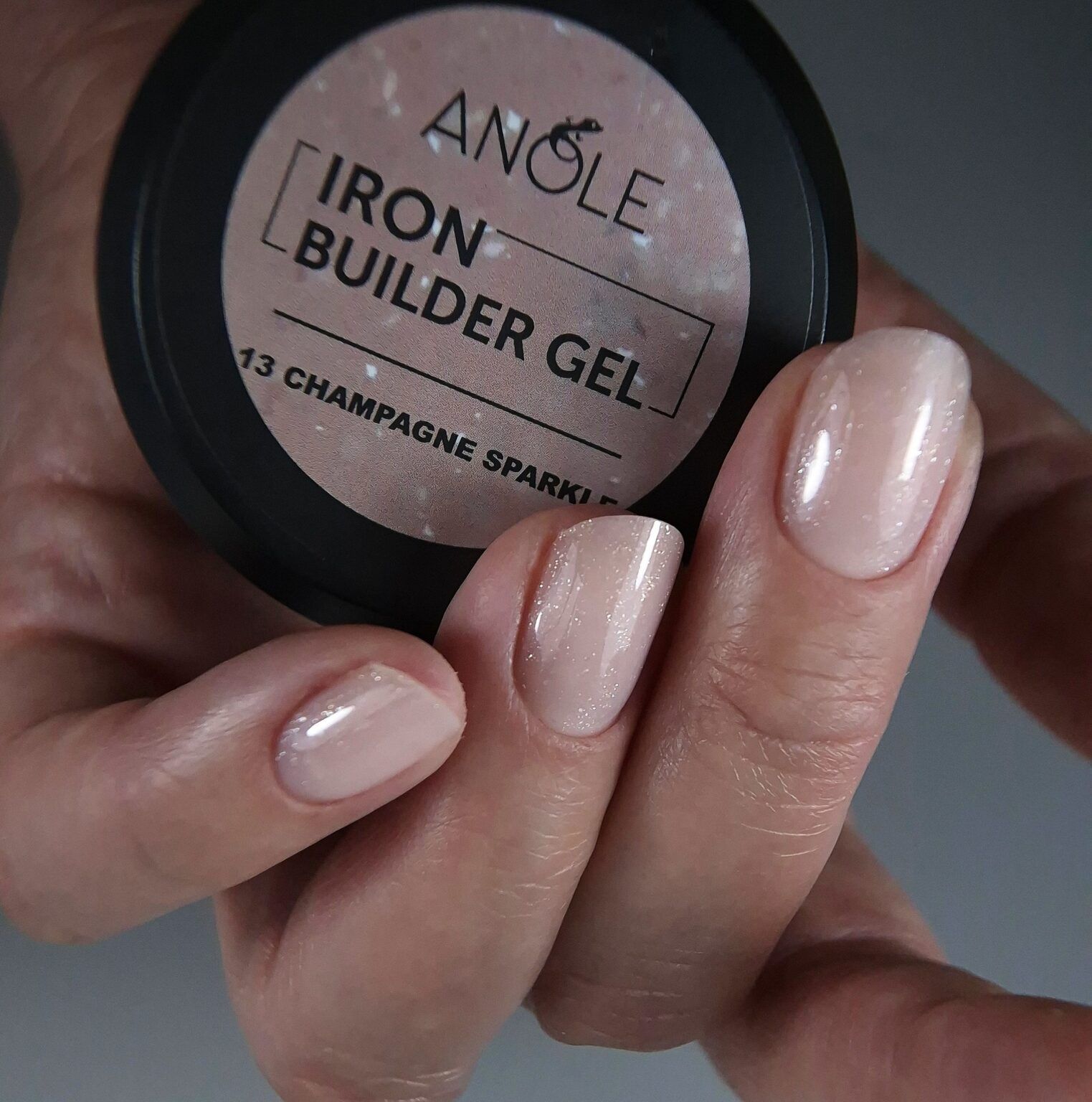 Anole Iron Builder Gel 13 Champagne Sparkle