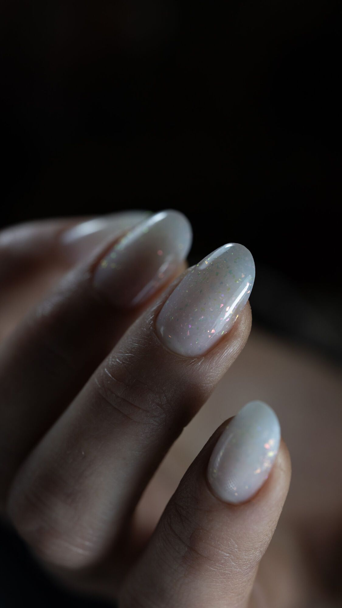 Anole Iron Builder Gel 18 Snow Sparkle