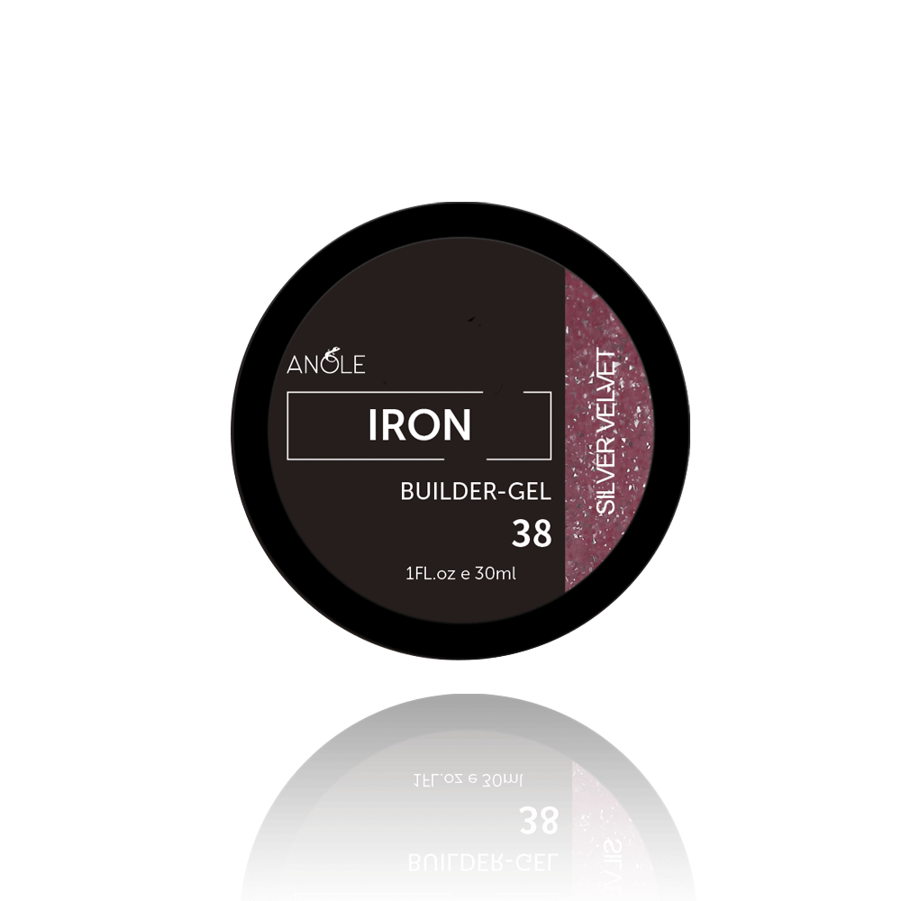 Anole Iron Builder Gel 38 Silver Velvet