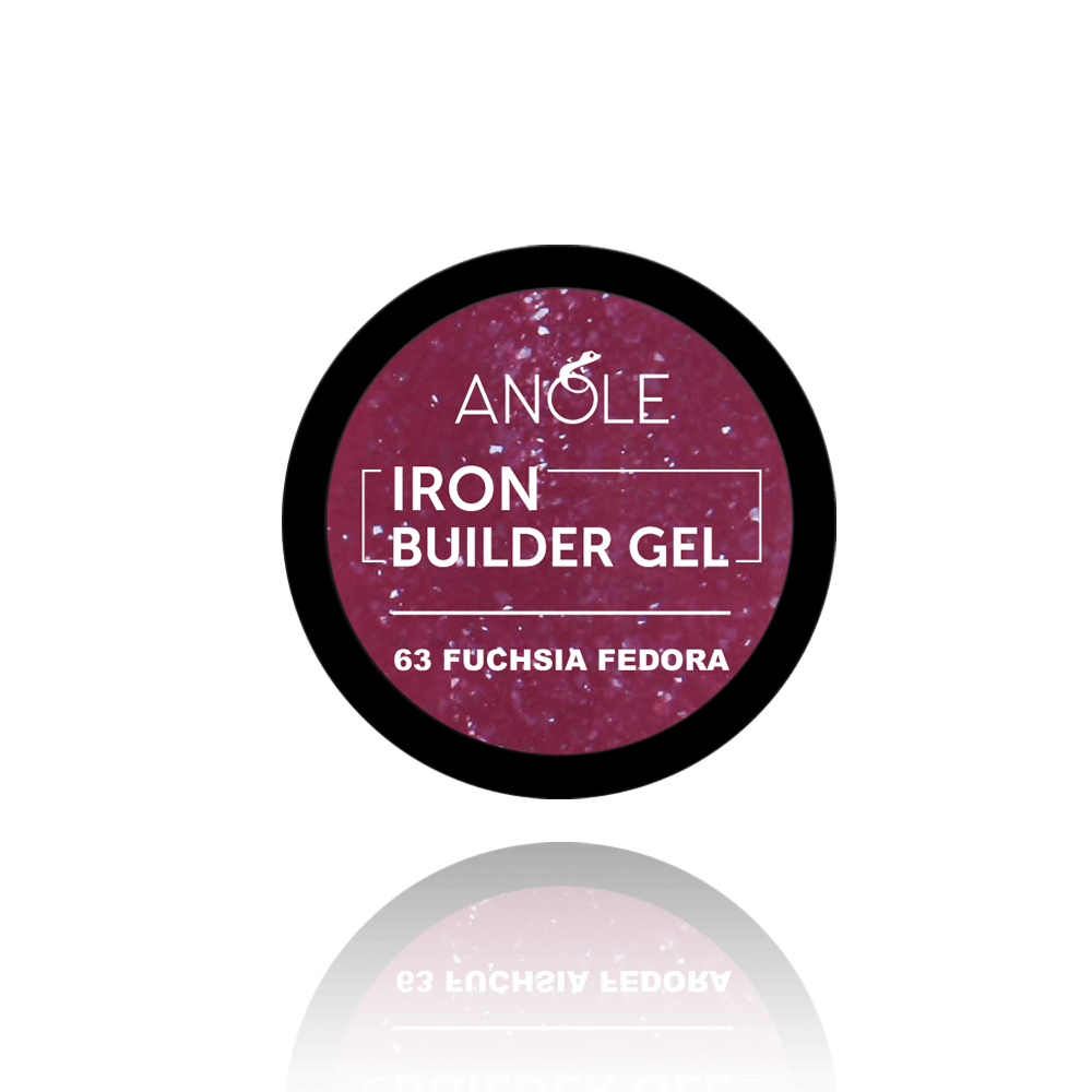 Anole Iron Builder Gel 63 Fuchsia Fedora