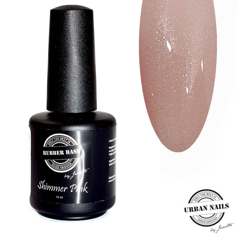 Rubber Base Gel Shimmer Pink Silver