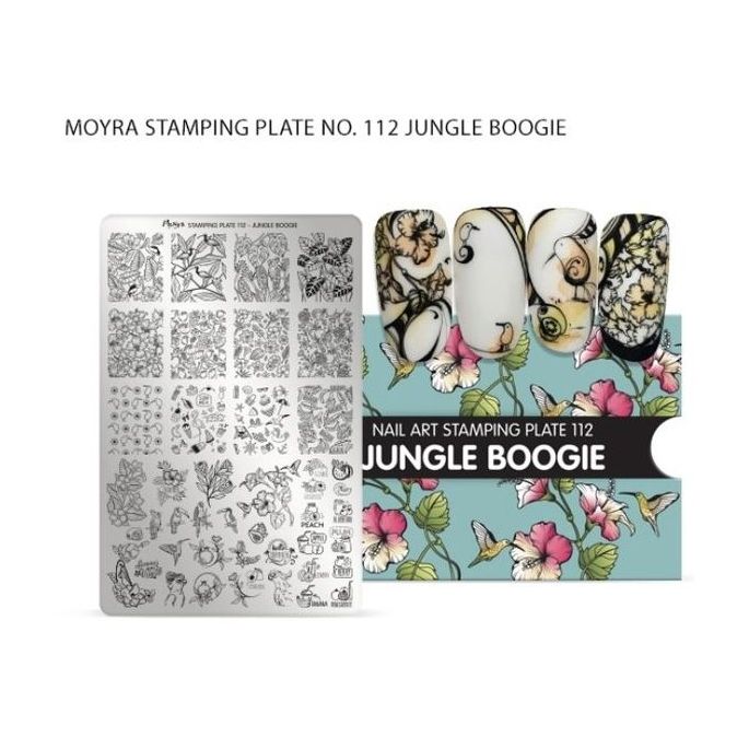 Moyra stamping plate 112  Jungle boogie