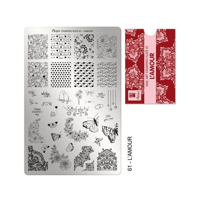 Moyra Stamping Plate 61 L'amour