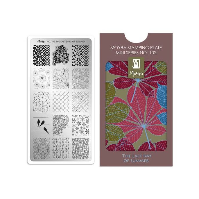 Moyra Mini Stamping Plate 102 The Last Day Of Summer