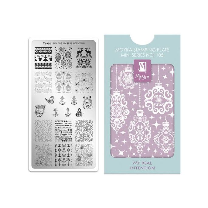 Moyra Mini Stamping Plate 105 My Real Intention