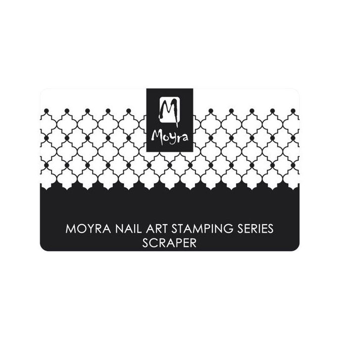 Moyra Nailart Scraper Black and White Nr7