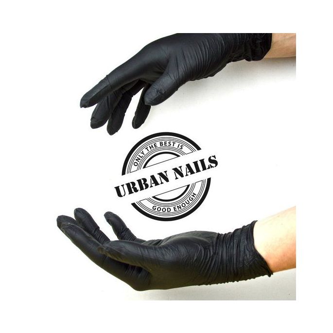 Nitrile handschoenen zwart 100st L