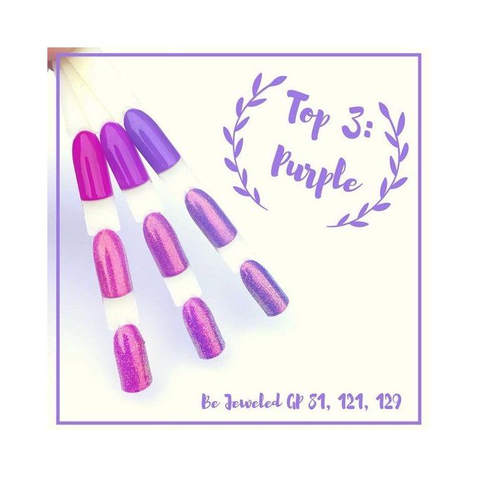 Be Jeweled Gelpolish Top 3 Purple