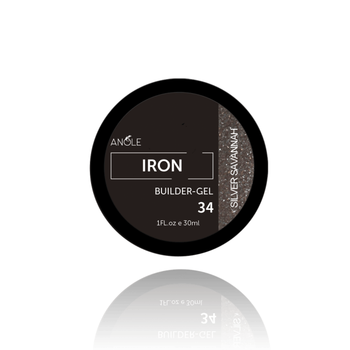 Anole Iron Builder Gel 34 Silver Savannah