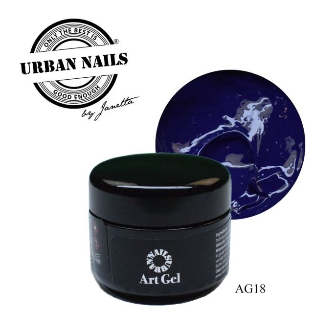 Urban Nails Art Gel AG18 Donker Blauw