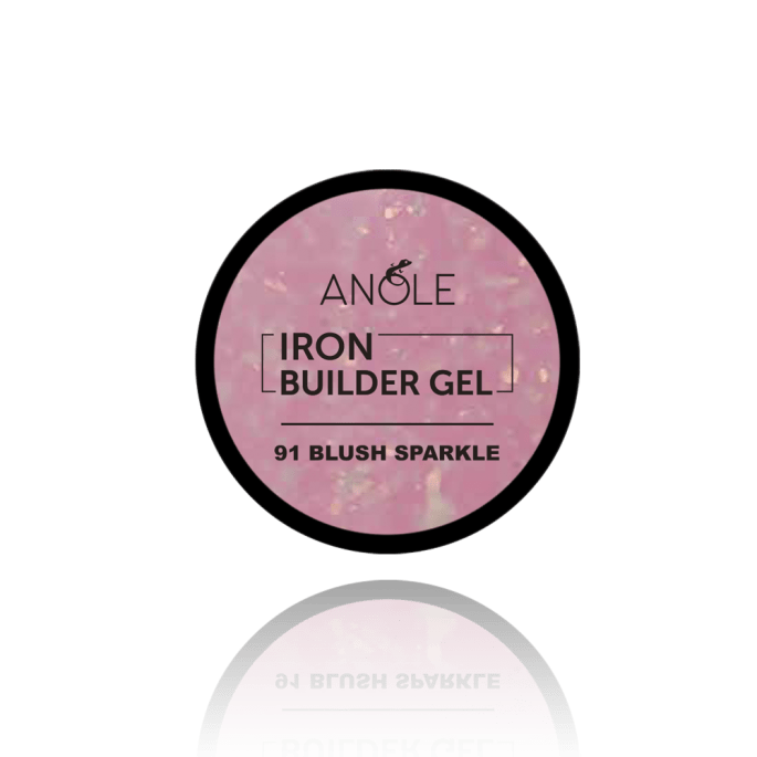 Anole Iron Builder Gel 91 Blush Sparkle