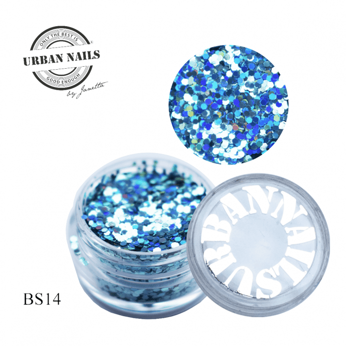 Urban Nails Big Sparkle BS14 Ijsblauw