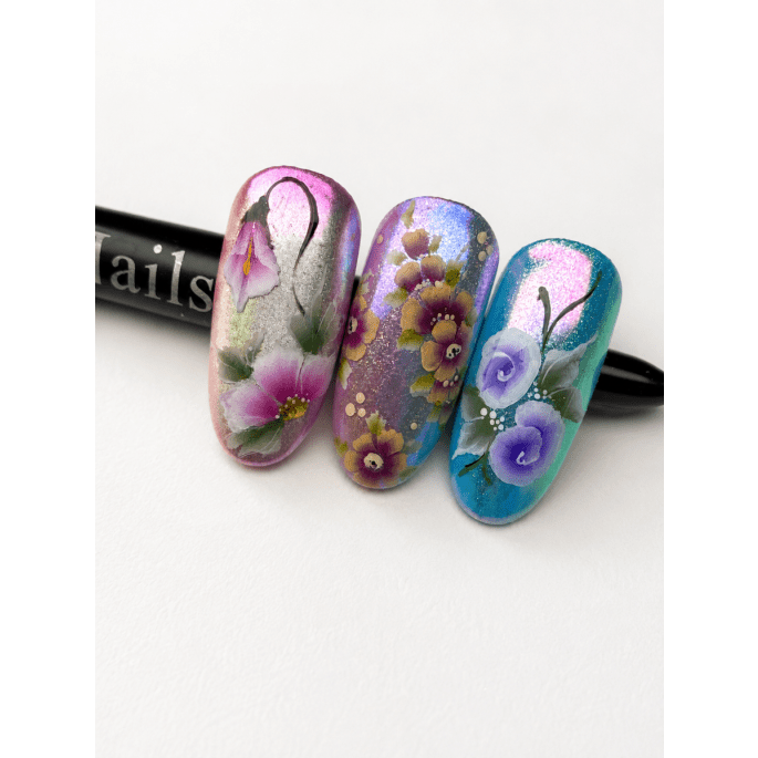 One stroke Flowers door Janetta