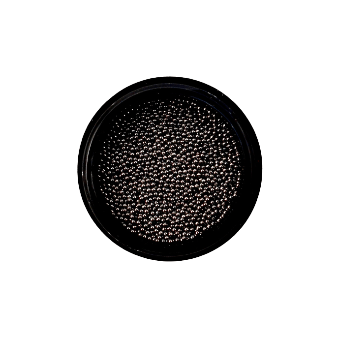 Caviar Bead Gun Metal Black 0.6mm