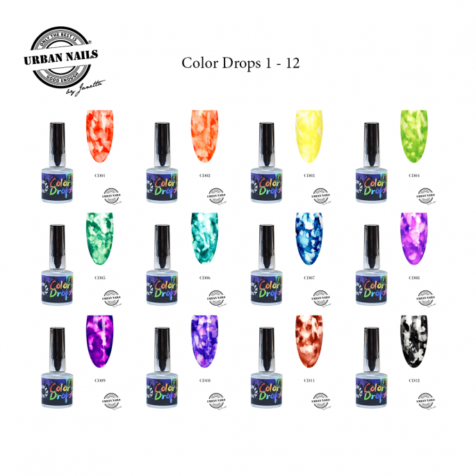 Urban Nails Color Drops set van 12