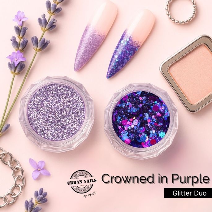 Urban Nails Glitter Duo | Crowned in Purple