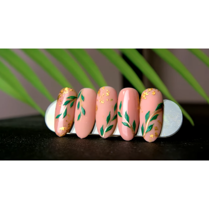 Minimalistic Flowers Nail Art