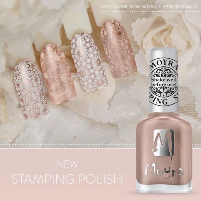 Moyra Stamping Nail Polish sp34 rose gold 