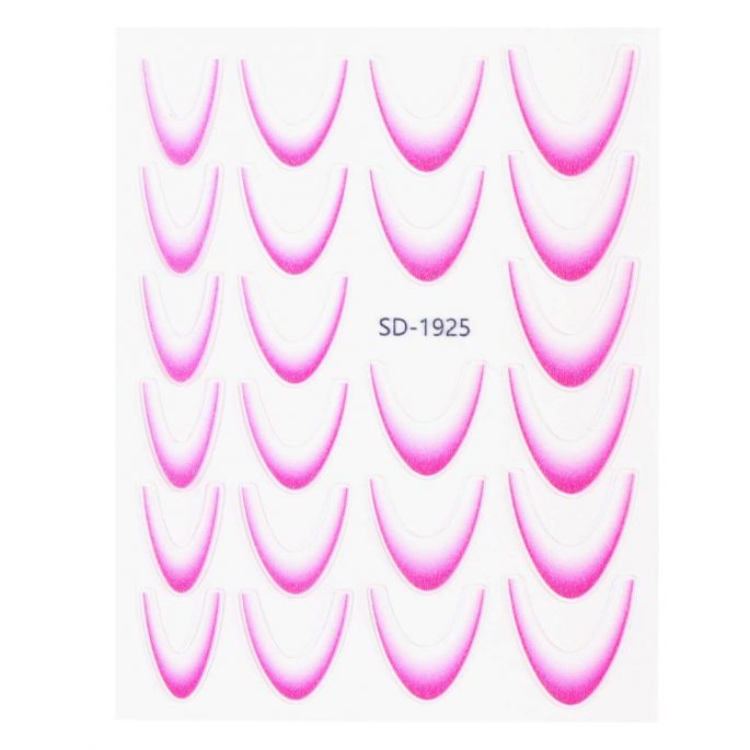 Nail Art Sticker NASIII - French Ombre Roze - 03 | Urban Nails