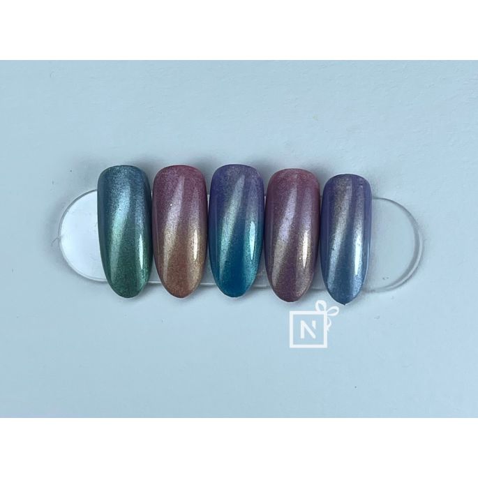 Ombre nagels met pigment