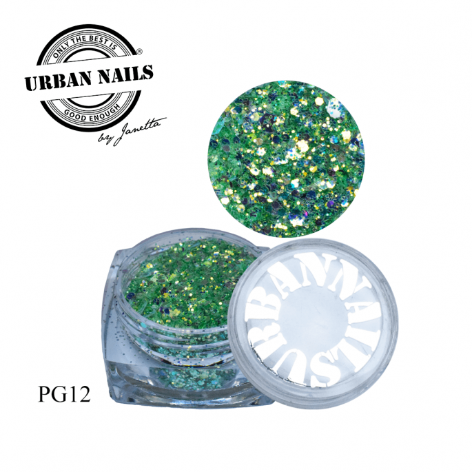Urban Nails Pixie Glitter PG12 Licht Groen