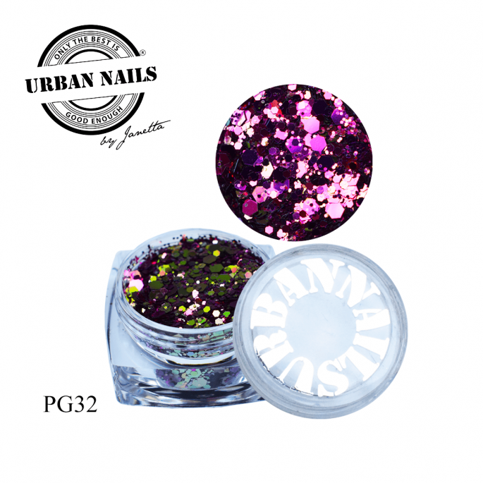 Urban Nails Pixie Glitter Collectie PG32 | Urban Nails