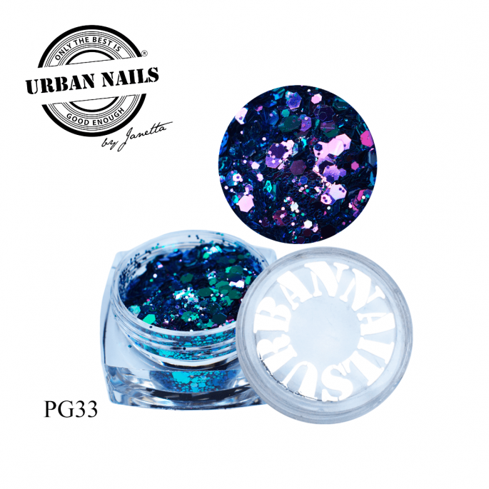 Urban Nails Pixie Glitter Collectie PG33 | Urban Nails