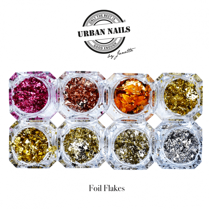 Urban Nails Platinum X-Foil Flakes Collection