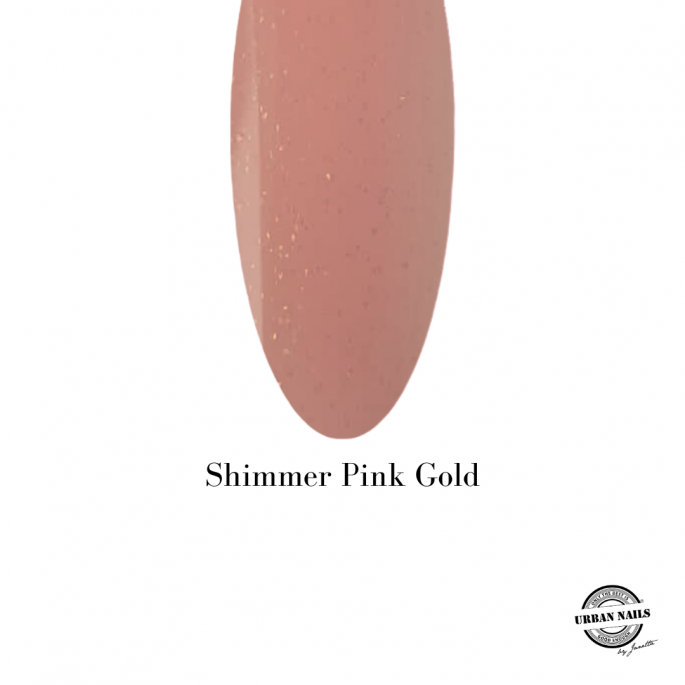 Urban Nails Rubber Base Shimmer Pink Gold
