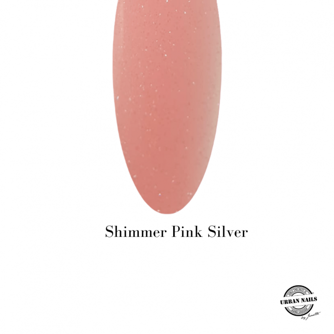 Urban Nails Rubber Base Shimmer Pink Silver 