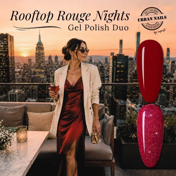 Urban Nails Gelpolish Duo | Rooftop Rouge Nights