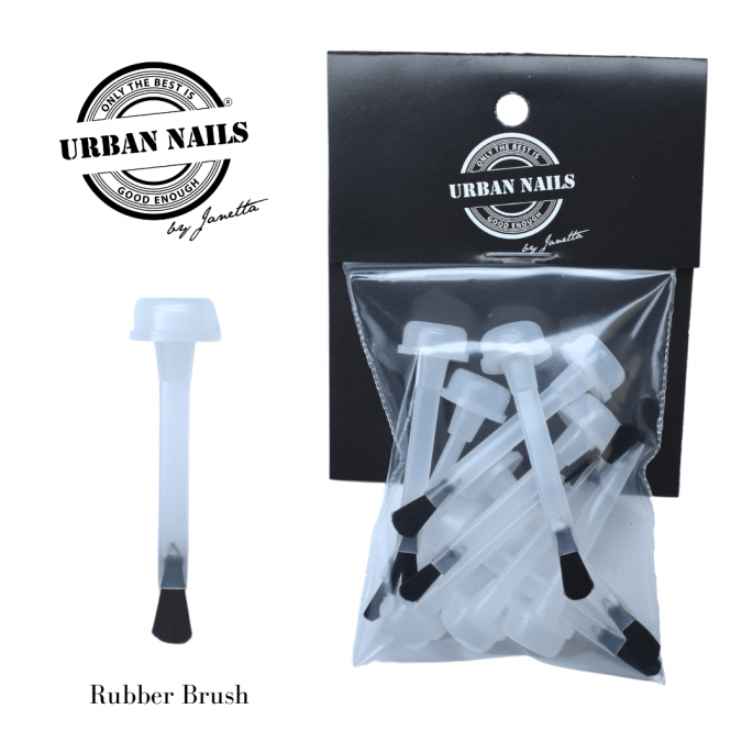 Rubber Brush / Korte Gelpolish Penseel 10 st