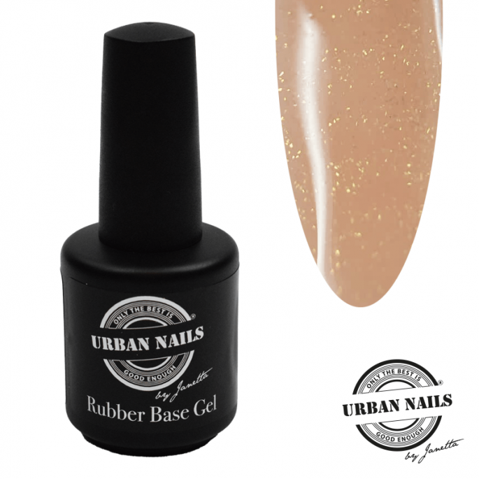 Urban Nails rubber Basegel Salmon Gold 