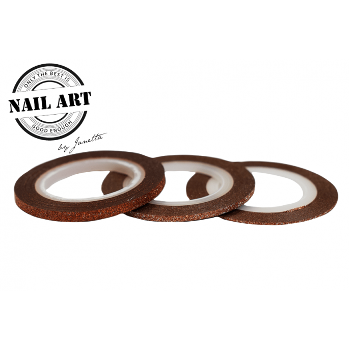 Striping tape rose gold glitter