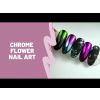 Chrome Flower Nail Art