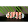 Minimalistic Flowers Nail Art