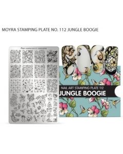 Moyra stamping plate 112  Jungle boogie