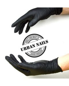 Nitrile handschoenen zwart 100st M 