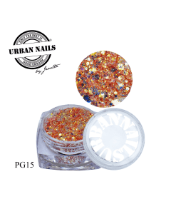 Urban Nails Pixie Glitter PG15 Oranje