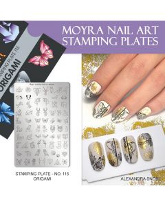 Moyra Stamping plate 115 Origami