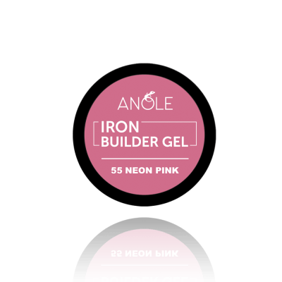 Anole Iron Builder Gel 55 Neon Pink
