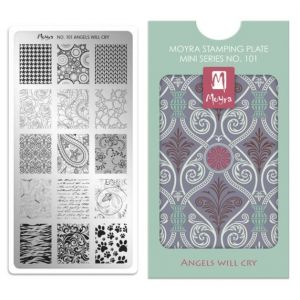 Moyra Mini Stamping Plate 101 Angels Will Cry