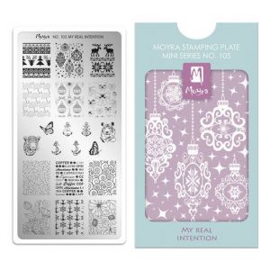 Moyra Mini Stamping Plate 105 My Real Intention