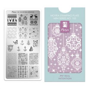 Moyra Mini Stamping Plate 105 My Real Intention | Mini