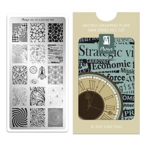 Moyra Mini Stamping Plate 107 A Day Like This | Mini