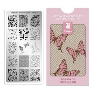 Moyra Mini Stamping Plate 108 Sounds Of Your World | Mini