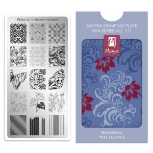 Moyra Mini Stamping Plate 111 Breaking The Silence | Mini