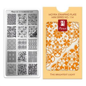 Moyra Mini Stamping Plate 114 The Brightest Light