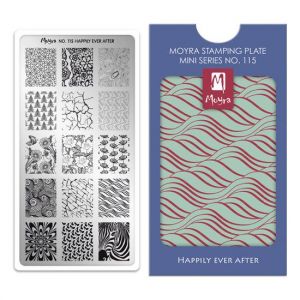 Moyra Mini Stamping Plate 115 Happily Ever After | Mini